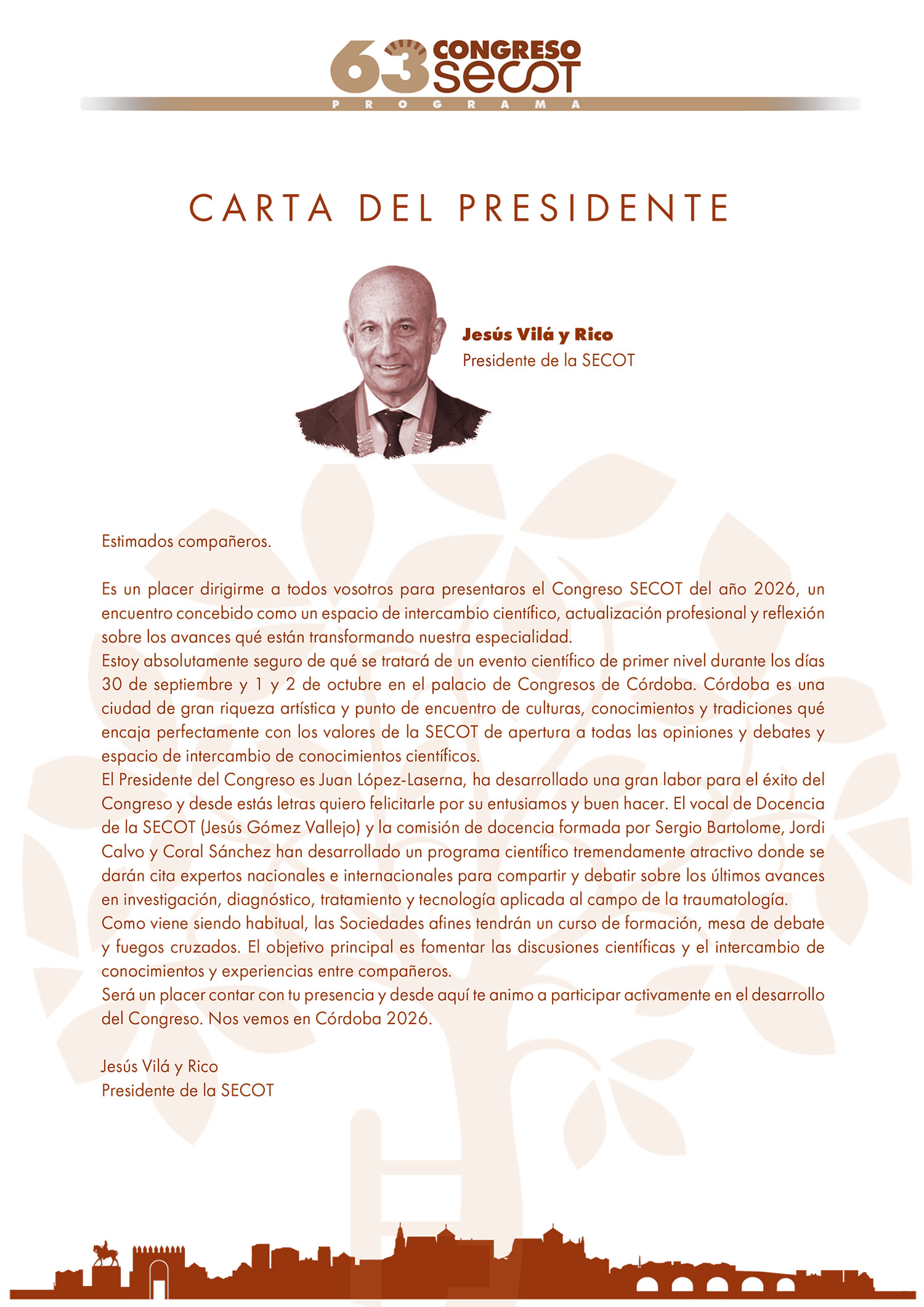 Carta Presidente SECOT